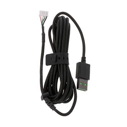 CUCUDAI Durable Nylon Braided Line USB Mouse Cable Replacement Wire for Razer DeathAdder Elite Wired Gaming Mouse