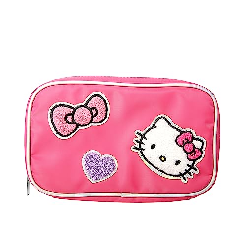 Sanrio Hello Kitty Nylon Jewelry Holder Organizer with Zip Closure - Officially Licensed Hello Kitty Jewelry Travel Organizer