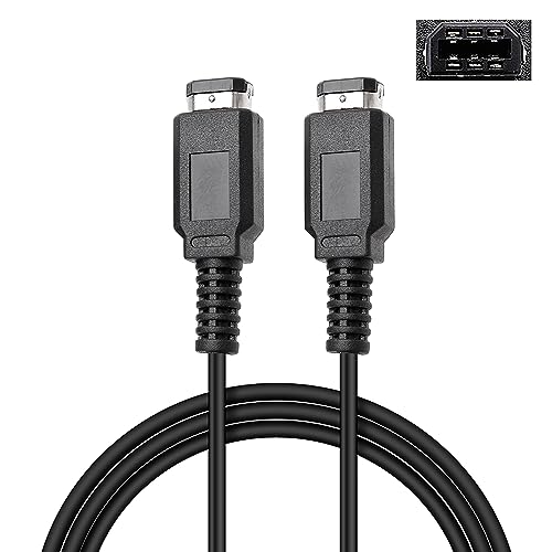 CUENSTOP GBC Link Cable, 2 Player Game Link Cable for Game Boy Color, Link Cable for Nintendo Gameboy Color/Pocket/Light, 3.9Ft Black