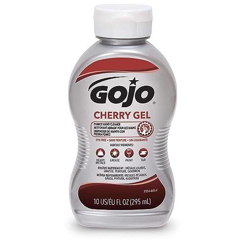GOJO Cherry Gel Pumice Hand Cleaner, Cherry Scent, 10 Oz Bottle