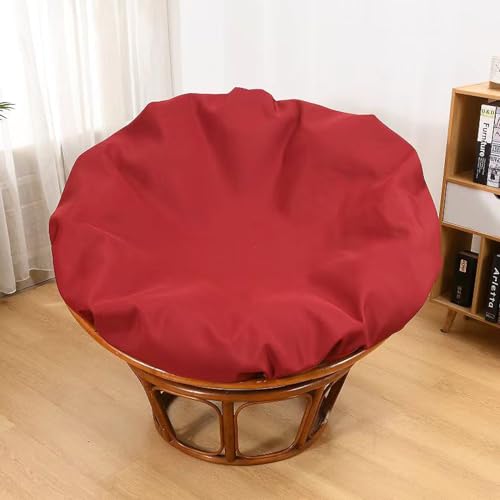 BLEMO Papasan Cushion Cover Only,Water-Resistant Papasan Chair Cushion Cover,Removable and Machine Washable Papasan Chair Cushion Covers with Zipper 180cm/71inch red