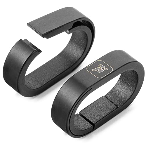 FEGVE Titanium Key Chain Rings with 2 Stainless Steel Key Rings, Mini Carabiner Key Holder Small Quick Release Connecting Keychain Accessories for Home Keys Bag Pendant