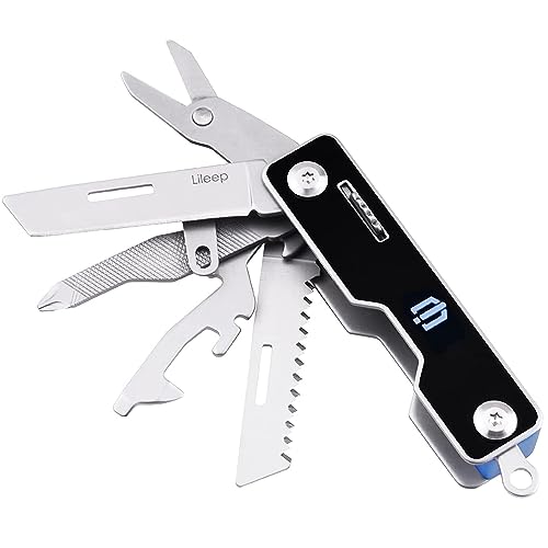 SHIELDON Lileep Multitool Knife, Swiss Style Army Pocket Knife, All in One Tool for Every Day Carry Use