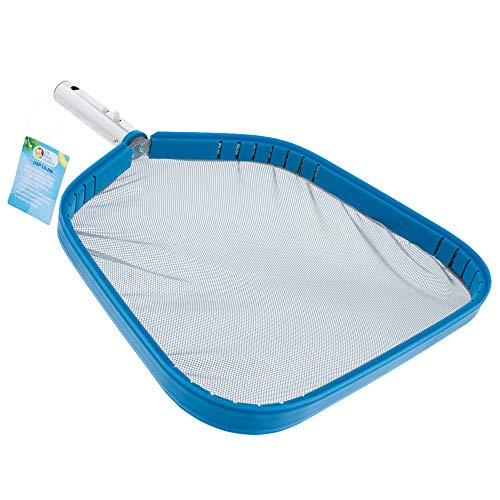 U.S. Pool Supply Professional Heavy Duty Large 15' Swimming Pool Leaf Skimmer Net - Strong Aluminum Frame for Faster Cleaning & Easier Debris Pickup and Removal