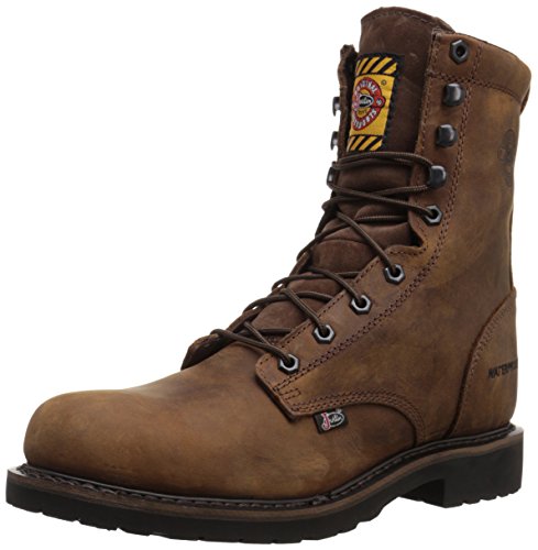 Justin Original Work Men's Wyoming Worker II Waterproof Steel Toe-M Workboot, 12 D US