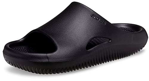 Crocs Unisex Mellow Slides Sandal, Black, Numeric_9 US Men