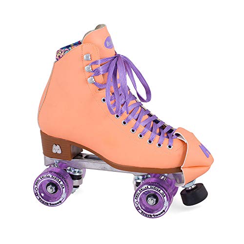 Moxi Skates - Beach Bunny - Fashionable Womens Roller Skates | Peach Blanket | Size 6