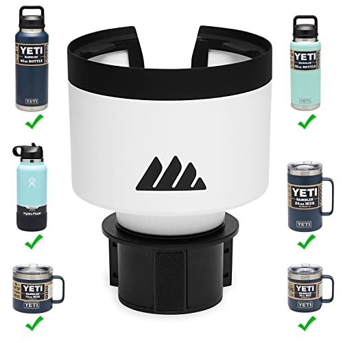 Integral Ultimate Expander Car Cup Holder - Adjustable Base - Expander & Organizer for Vehicles - Compatible with Coffee Mug, Yeti 14/24/36/46oz, Ramblers, Hydro Flasks 32/40oz, 3.4'-4.0' Bottles