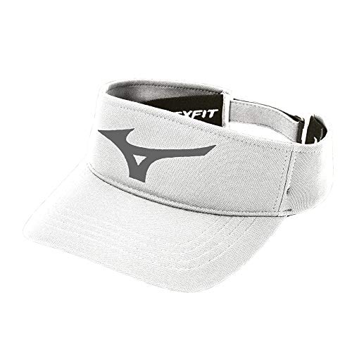 Mizuno Womens Visor, White-charcoal