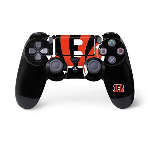 Skinit Decal Gaming Skin Compatible with PS4 Controller - Officially Licensed NFL Cincinnati Bengals Large Logo Design