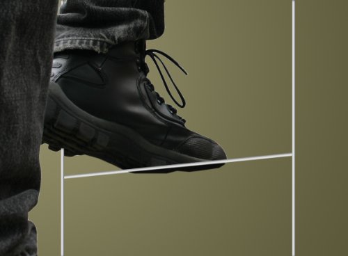 Accuform Signs PDM115 Galvanized Wire Step Stake Frame, 15' Length x 10' Width