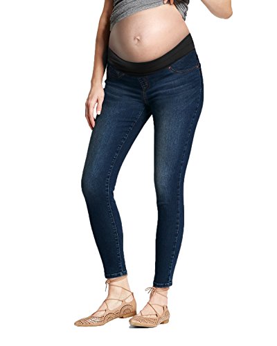 Hybrid & Company Ultimate Comfort Women's Maternity Slim Fit Stretch Jeans PM5486S Dark WASH XL