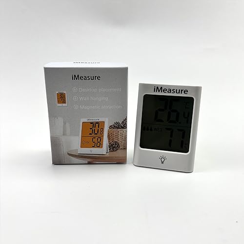 iMeasure Hygrometers,Digital Hygrometer Indoor Thermometer Humidity Meter Room Thermometer with Temperature and Humidity Monitor Mini Hygrometer Thermometer