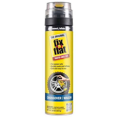 Fix-a-Flat S60430 Aerosol Emergency Flat Tire Repair and Inflator, For Large Tires, Eco-Friendly Formula, Universal Fit for all Cars and Small Trucks/SUVs, 20 oz. (Pack of 1)
