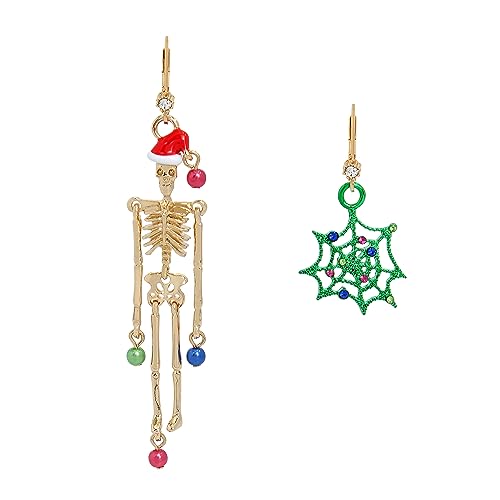 Betsey Johnson Skeleton Mismatch Earrings