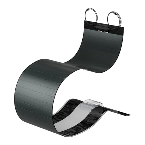 BougeRV Yuma 100W CIGS Thin-Film Flexible Solar Panel, The Most Flexible Solar Panel with Tape for Easy Installation (Long Version)