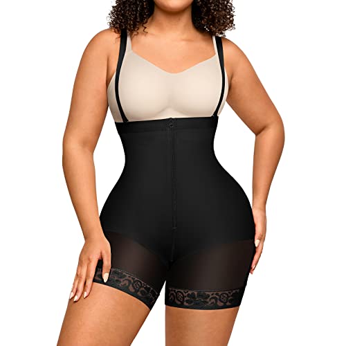 Shapewear for Women Seamless Firm Triple Control Underwear Bodysuits Plus Size Body Shaper Black XL