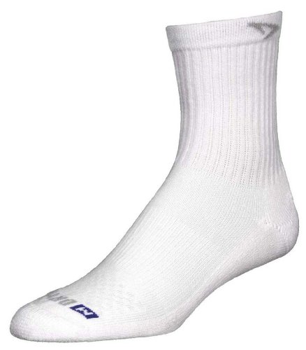Drymax Golf Crew Sock,White,Large