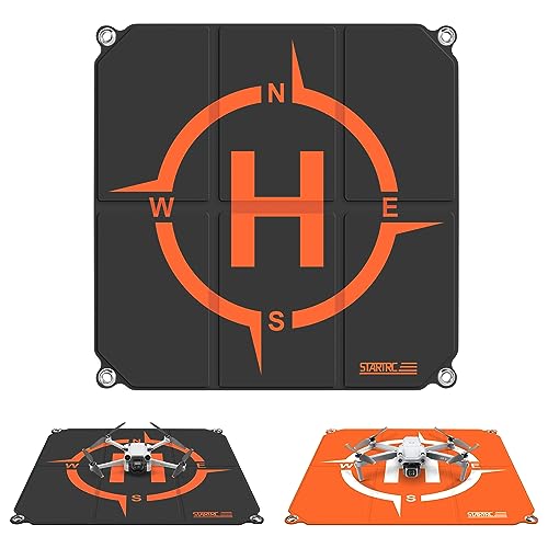 STARTRC Drone Landing Pad Pro, Universal Waterproof Portable Fast-Foldable Helipad for DJI Avata 2/Mini 4 Pro/Mavic 3 Pro/Mini 2 SE/Air 2S/Mini 3 Pro/Holy Stone/Avata/RC Quadcopters (22-inch/55cm)