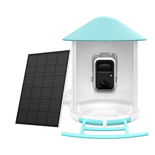 NETVUE Birdfy - Smart Feeder with Camera Solar Power, Christmas Limited Edition, Smart Birdwatching Camera, Auto Capture Videos & Notify, Ideal Gift for Family