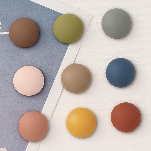 Whaline 18Pcs Strong Fridge Magnet Spherical Colorful Refrigerator Magnets Cute Matte Decorative Whiteboard Magnets for Home Kitchen Locker Office Calendars Whiteboard Maps Resin Fun Decor