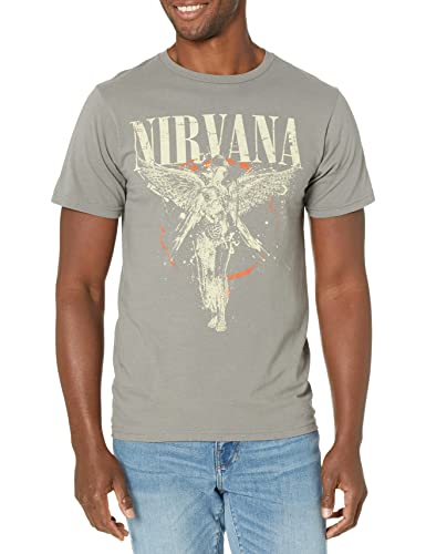 Nirvana unisex adult Nirvana in Utero T-shirt, Asphalt, Large T Shirt, Asphalt, Large US