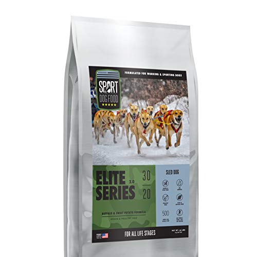 Elite Series Sled Dog Buffalo Formula, Grains, Peas and Poultry Free Dry Dog Food, 30 lb. bag
