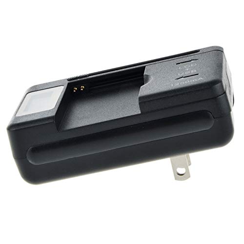 PK Power LCD Battery Charger Compatible with Samsung SGH-T989 Galaxy S II T-Mobile eb-l1d7iba AC-04