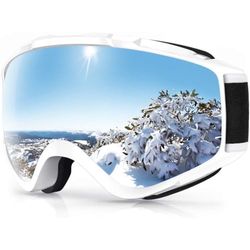 findway Ski Goggles OTG - Over Glasses Snow/Snowboard Goggles for Men, Women & Youth - 100% UV Protection