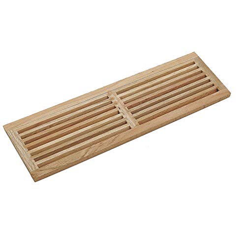 WELLAND Red Oak 32-Inch Hardwood Register Cold Air Return Wall Vent