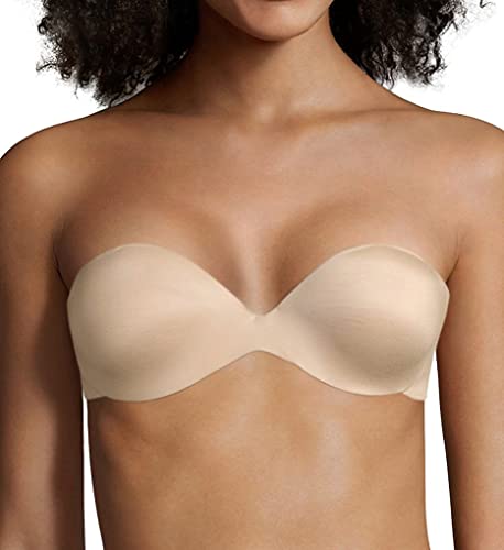 Maidenform Women's Custom Lift Strapless Bra, Latte,34B US