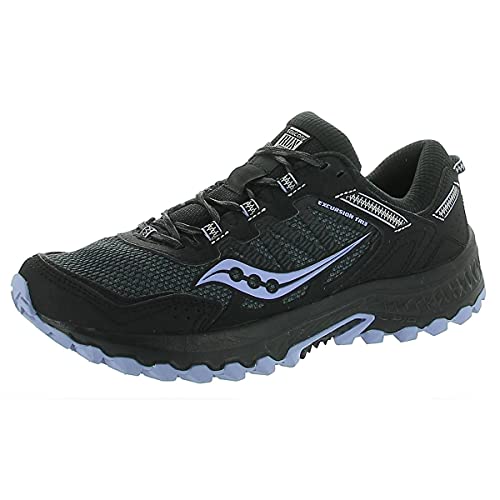 Saucony Women's Versafoam Excursion Tr13 Sneaker, Black/Iris, 9