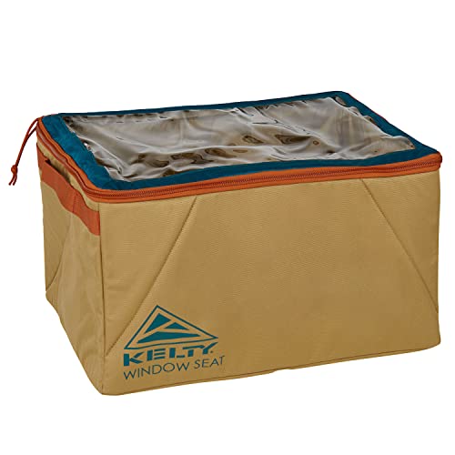 Kelty Window Seat – Camping, Tailgating, Travel Organization Hub, Road Tripping Overlanding Storage, Clear Lid, Rugged Fabrics