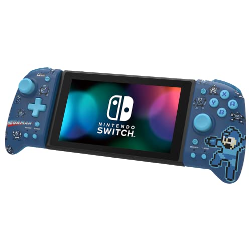 HORI Nintendo Switch Split Pad Pro (Mega Man) Ergonomic Controller for Handheld Mode - Officially Licensed By Nintendo & Capcom