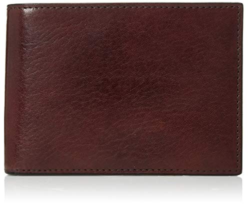 Bosca Men's Wallet, Old Leather Credit Wallet with I.D. Passcase, Dark Brown