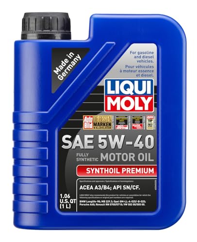 Liqui Moly 2040 Synthoil Premium SAE 5W-40 Motor Oil - 1 Liter