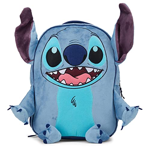 Disney's Lilo and Stitch Backpack for Girls & Boys, 16 Inch, Plush School Bookbag with 3D Arms, Legs, & Ears