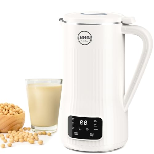 BUAIAHUG 20oz Nut Milk Maker,2024 New Homemade Soy Milk Almond,Plant-Based Milk, Oat and Dairy Free Beverages, 10 Blades Automatic with 12H Timer/Auto-clean/Boil