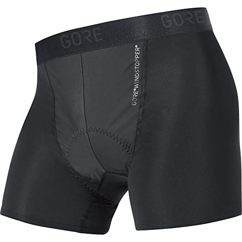 GORE WEAR Men's Standard C3 Windstopper Base Layer Boxer Shorts+, Black, L