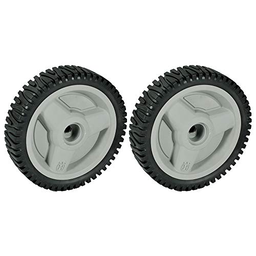 2 Pack Genuine Husqvarna 532401274 8' x 1.75' Wheel Replaces 401274 401274X460 Gray OEM