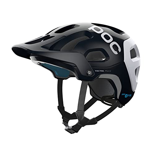 POC Tectal Race Spin Helmet Uranium Black/Hydrogen White, M/L