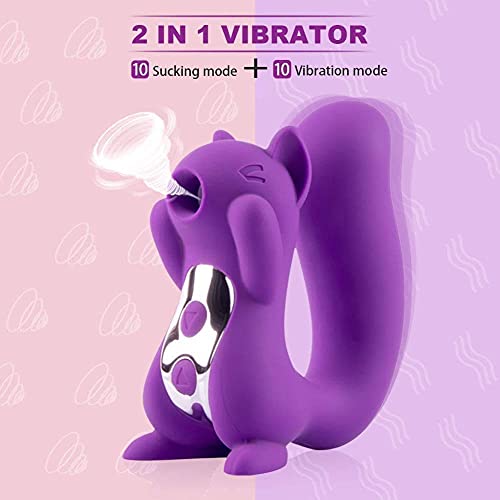 Women's Underwear Sucking Squirrel Toy Female Licking Rechargeable Adult Female Couple Toy Nipple clitorial Suction Toy for Women