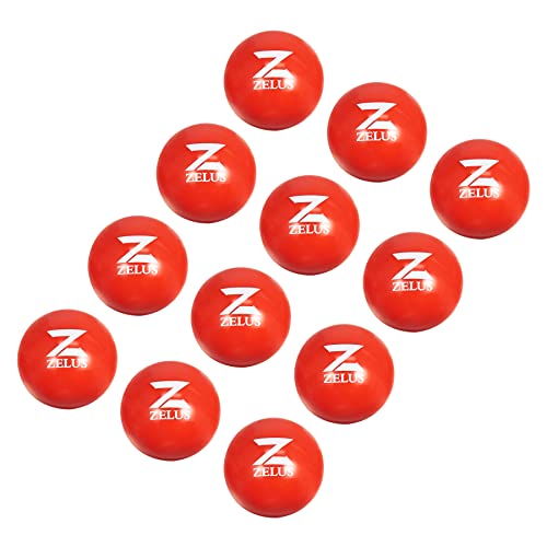 ZELUS Training Balls for Softball and Baseball Practice | 2.8-Inch 1 lb Weight Ball | Baseball Accessory for Strength Hitting Batting Pitching Improvement (Set of 12)