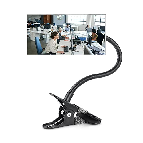 Suremita Security Convex Mirror with Adjustable Clip for Personal Safety, Open Office Environment, Dressing Room and Cubicle Computer Desk Rear View or Anywhere (6.69' x 2.95', Rectangle)