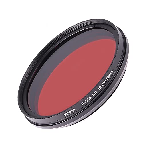 FocusFoto FOTGA 62mm All-in-One Adjustable Infrared IR Pass X-Ray Lens IR Filter, Variable from 530nm to 650nm 680nm 720nm 750nm Optical Glass