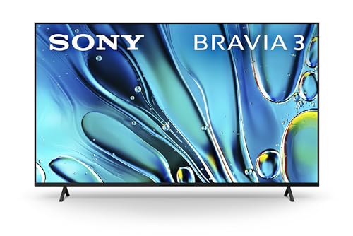 Sony 55 Inch 4K Ultra HD TV BRAVIA 3 LED Smart Google TV with Dolby Vision HDR and Exclusive Features for Playstation5 (K-55S30), 2024 Model