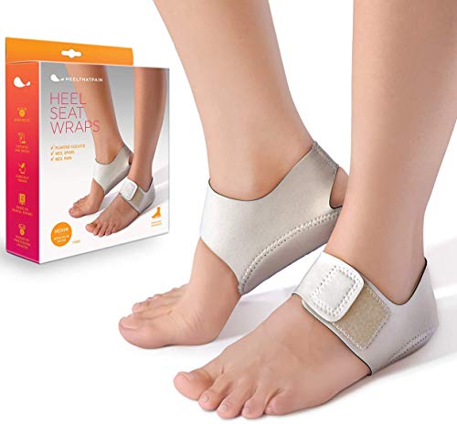 Heel That Pain Heel Seat Wraps for Plantar Fasciitis and Heel Spurs | Patented, Clinically Proven, 100% Guaranteed (Medium)