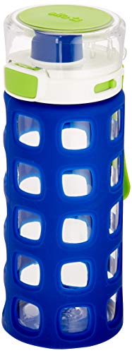 Ello Dash Tritan Plastic Kids Water Bottle, 16 oz., Touchdown Blue