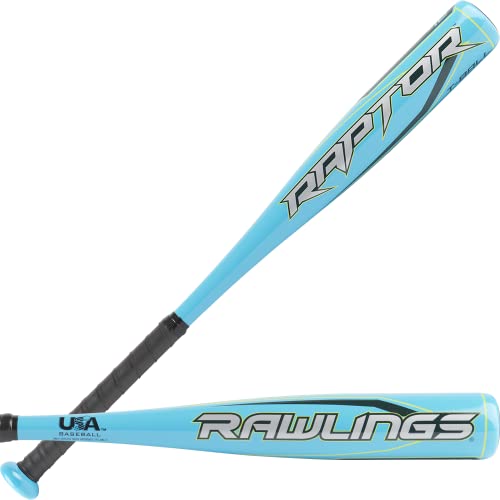 Rawlings | RAPTOR T-Ball Bat | USA | -12 | Neon Blue | 24 inch