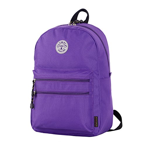 Olympia U.S.A. Princeton 18 Inch Backpack, Purple, One Size